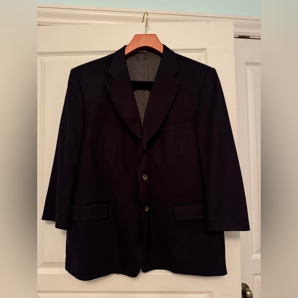 Men's Black Cashmere Blazer